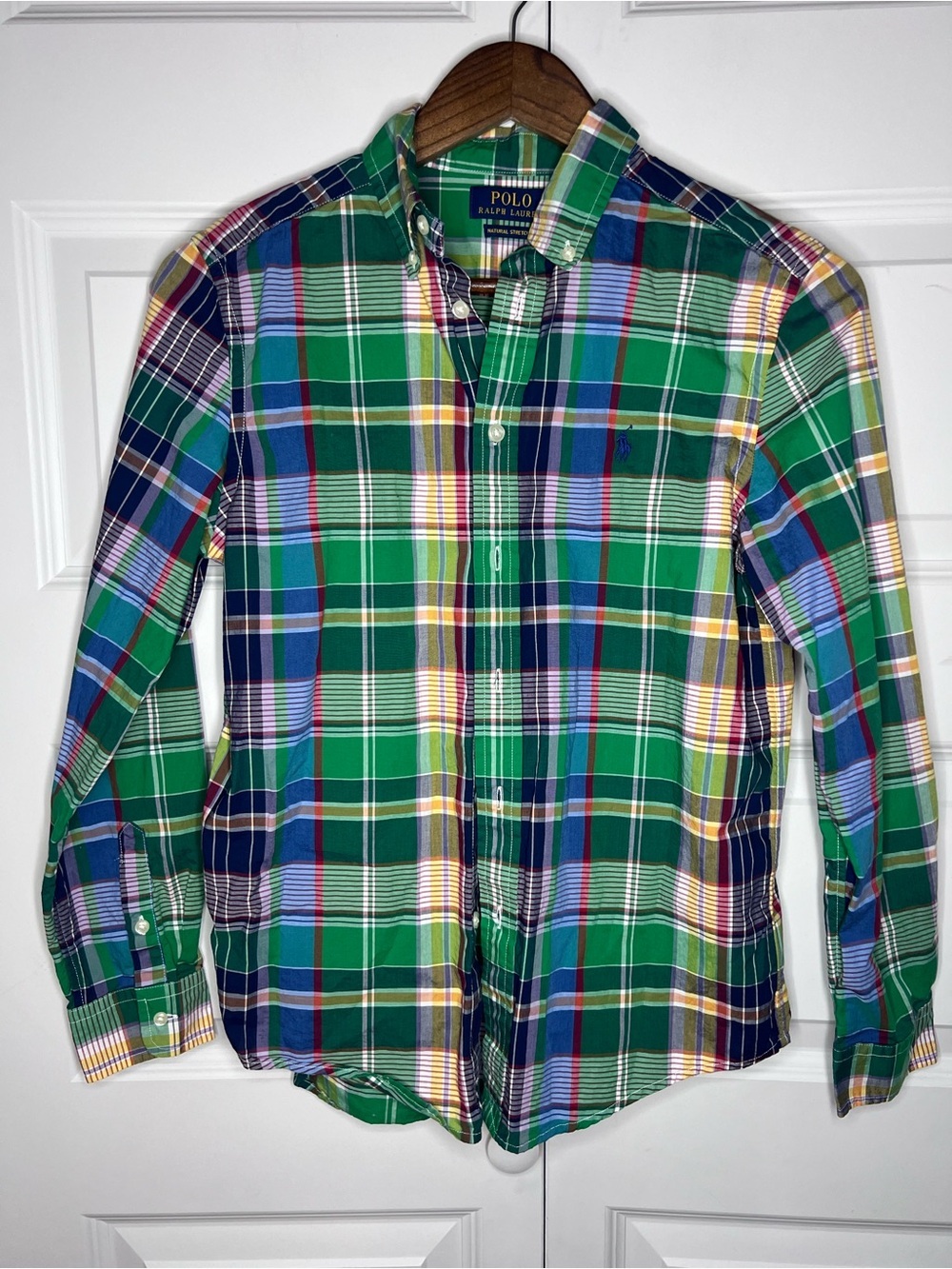Polo Ralph Lauren Boys Plaid Button Down Shirt | Size L (14–16) |